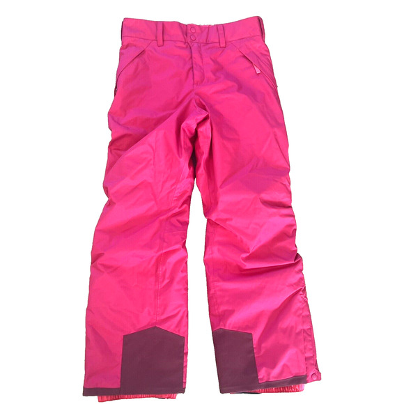 Patagonia Girls XL 14 H2NO Snow Pants Snowboarding Skiing Hot Bright Pink - Picture 1 of 12